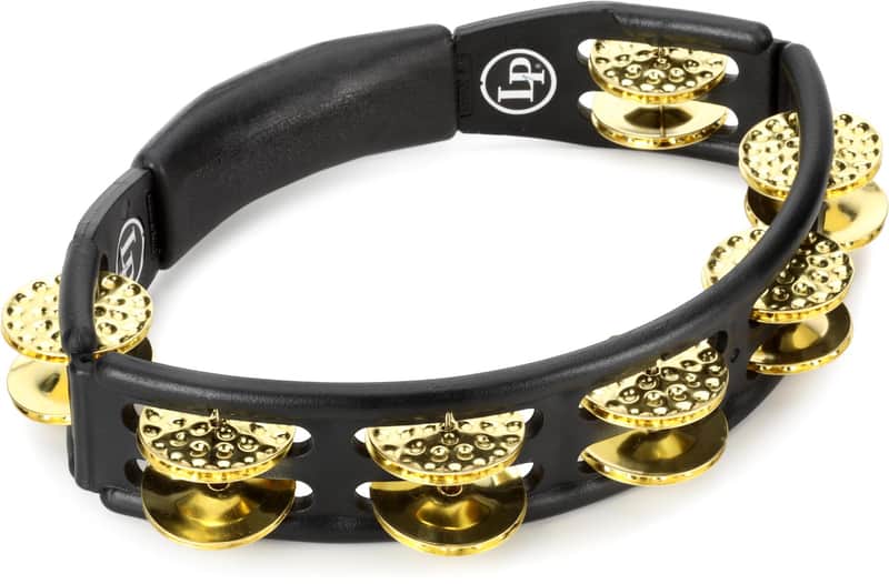 Latin Percussion Handheld Cyclops Tambourine - Black (3-pack) Bundle image 1