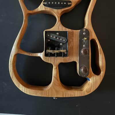 Eman Guitars Artistic Tele style Natural Ash Guitar Body Fender Robert Cray Pickups 2019 - Natural image 1