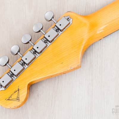 2011 Fender Custom Shop Masterbuilt Yuriy Shishkov 1963 Telecaster Thinline B-Bender Sunburst w/ Case, COA, Tags image 5
