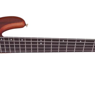 Schecter Stiletto Stuio-5 Bass Guitar - Honey Satin (2794) image 2