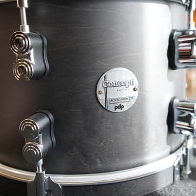 PDP/DW Concept Maple Classic 8x12" Tom Ebony Satin - 12" Tom (No-Mount) 2025 image 4