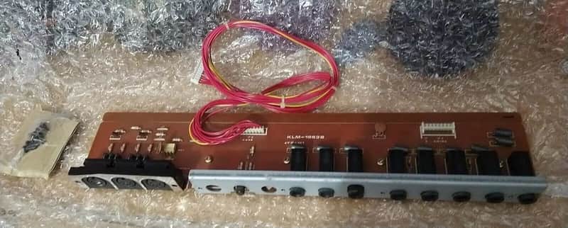 ORIGINAL PART KORG M1 JACK PANEL MIDI BOARD PCB PART KLM-1263 B WORKING CABLE image 1