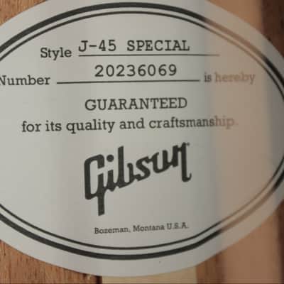 Gibson J-45 Special - EB (#069) image 13