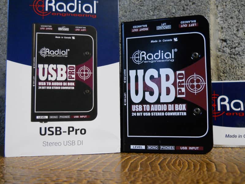 Radial USB-Pro Stereo Laptop DI Box- Black image 1