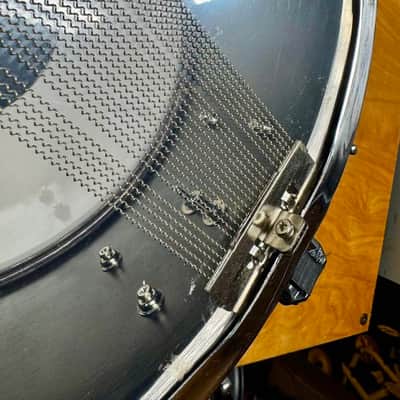 Ahead 14" x 6" Snare Drum Black Nickel over Brass w/ Dunnett R4 Throw-off image 6