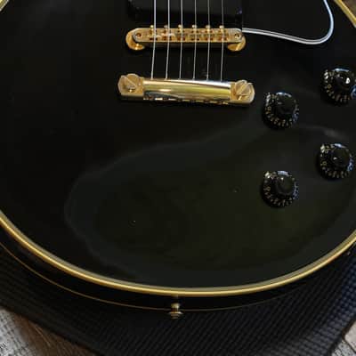 2022 Gibson Custom Shop 1954 Reissue Les Paul Custom 70th Anniversary Electric Guitar Black Ebony + COA OHSC image 6