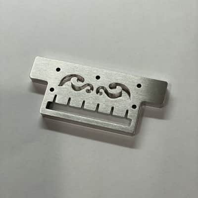Phred Instruments Retrofit Wolf Style Tailpiece for Guitars with Stop Tailpiece - Stainless Steel or Brass image 1