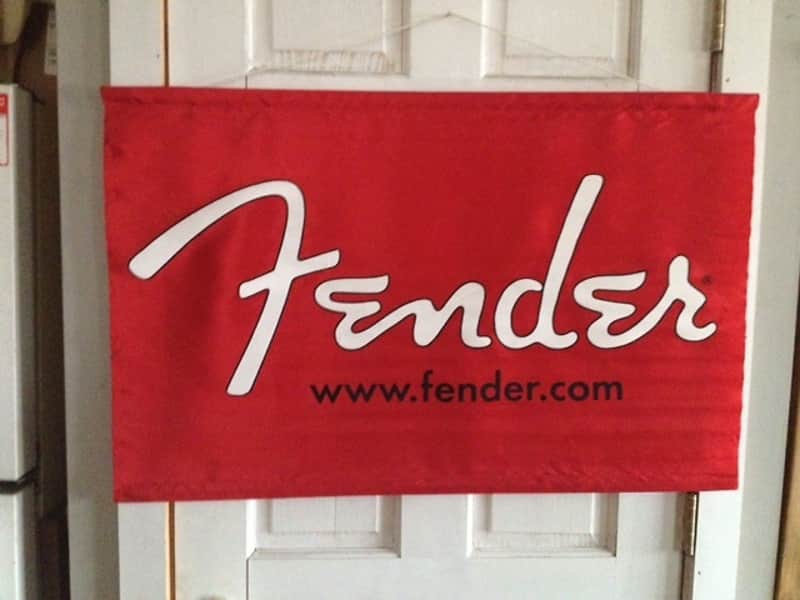 Fender Guitar Banner, Early Fender Dot Com Promo, Great for Music Shop, Studio, Luthier, Music Room image 1