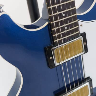 Harmony Standard Comet Semi-hollow Electric Guitar - Midnight Blue (Used) with Hard Case image 7