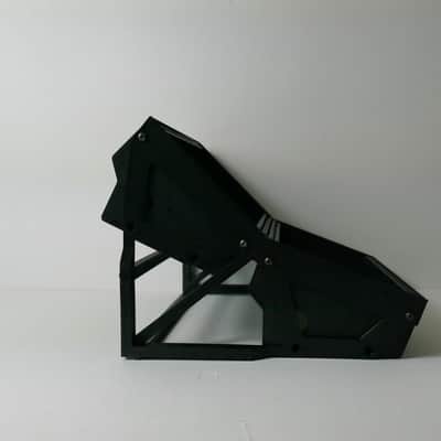 2 Tier Moog style 60hp skiff Desktop Eurorack module modular synth rack stand case with integrated eurorack rails image 2