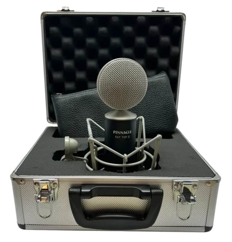 New Pinnacle Microphones Fat Top II w/ Lundahl Deluxe | Ribbon Microphone | Black image 1
