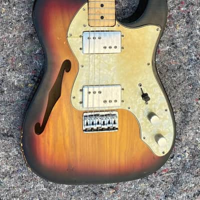 Fender Telecaster Thinline 1972 - Sunburst - Maple fingerboard image 1