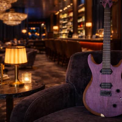 Jericho Guitars Edge 6 NT Purple Spalted Maple 25.75" 2026 - Open-Pore image 2