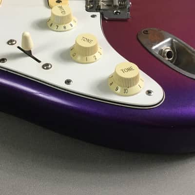 LEFTY! Vintage Fender Stratocaster 1987 Purple Haze Sunburst Metallic Rare Strat Guitar Relic Kuwabara 7.2 lb HSC image 11
