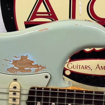 Fender USA Custom Shop Limited Edition WW10-'59 Wildwood 10-59 Stratocaster Relic Guitar with Case 2008 - Faded Sonic Blue / Brazilian Rosewood fingerboard image 4