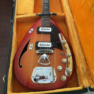 Vox Starstream XII 12 string guitar 1968 Sandburst (Rare Vintage) image 5