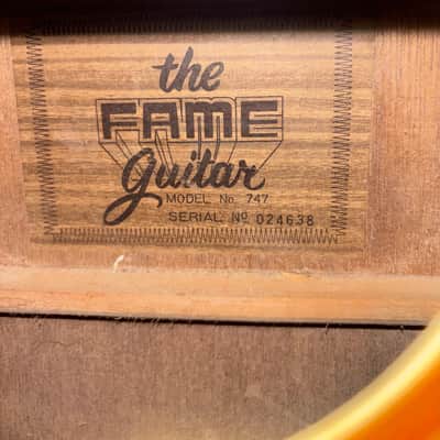 Rare - F.A.M.E. - 747 Chet Atkins Acoustic Electric - OG Case - Project / Repair image 3