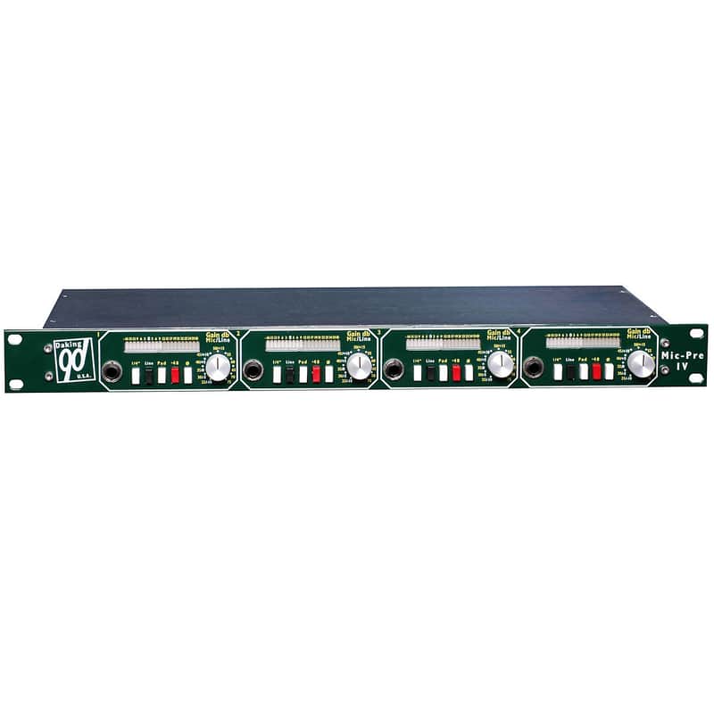 Daking Mic Pre IV 4-Channel Microphone Preamp and DI image 1