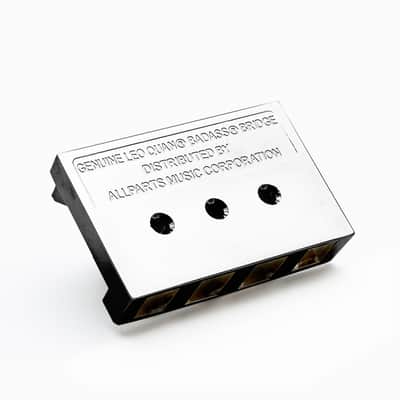 Leo Quan® Badass I™ Bass Bridge, 4 String-Chrome image 15