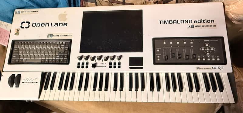 Open Labs NeKo TSE Timbaland 61-Key Workstation PC W/ 15" Touch Screen 1TB HD 2008 White image 1