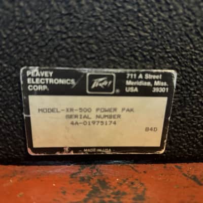 Vintage 1984 Peavey XR-500 Power Pak 5-Channel Powered Mixer – Made in USA image 2