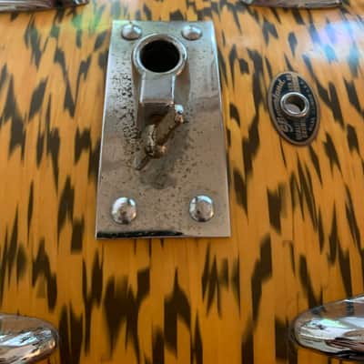 1962-1970 Slingerland 20/16/12 yellow tiger pearl vintage drums image 19