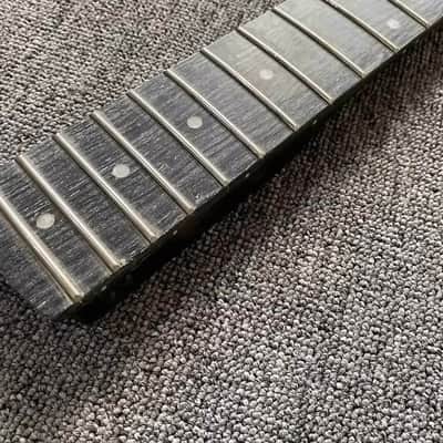 Harley Benton Black Left Handed 4 String Bass Maple Neck, Rosewood Fingerboard, Defected Truss Rod image 8