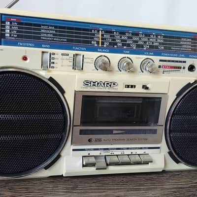 Sharp GF-5757 Rare Vintage Boombox Cassette Ghetto blaster Serviced Warranty image 22