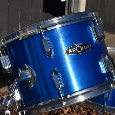 Vintage Apollo MIJ Drum Set in Blue - 12, 13, 16, 22, 14sn image 4