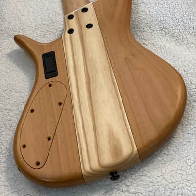 F Bass VF5 PJ 2018 Natural Alder and Ash with Ebony Vaneers image 5