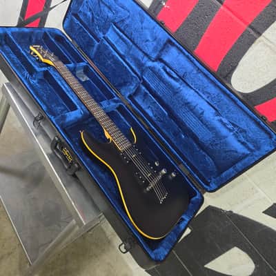 Schecter Demon-6 2014 - 2017 - Aged Black Satin with Hard Case image 19