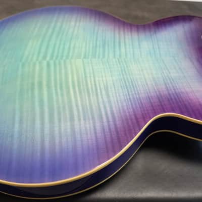 Epiphone ES-335 Blueberry Burst BRAND NEW Figured Flame Top and Back Semi-Hollowbody Hollow Body Archtop 335 Electric Guitar image 5