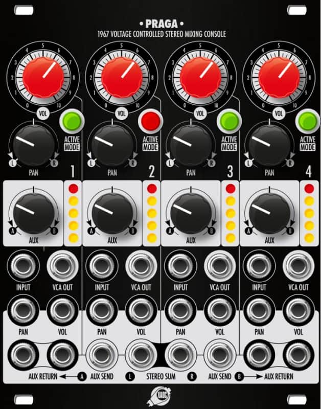 XAOC FACEPLATES BLACK PANEL-Praga : BRAND NEW :  [DETROIT MODULAR] image 1