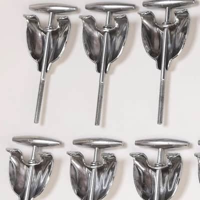 (6) Gretsch Bass Drum Tension Rods & Claws, Original Washers - 1960s / INSPECTED & TESTED image 6