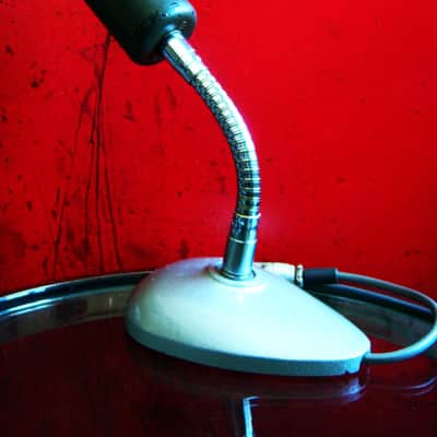 Vintage 1950's Altec 633A dynamic microphone "Salt Shaker" w period stand & cable High Z PROP # 2 image 9