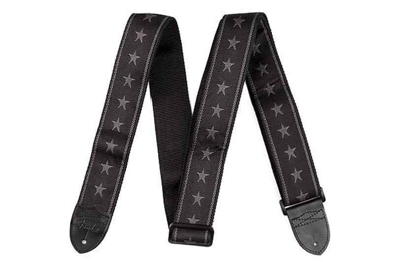 Fender Nylon Stars and Stripes Strap, Black/Grey 2016 image 1