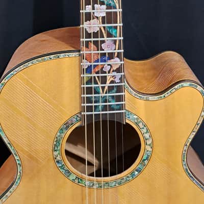 Blueberry NEW IN STOCK Handmade Acoustic Guitar Grand  Concert image 4