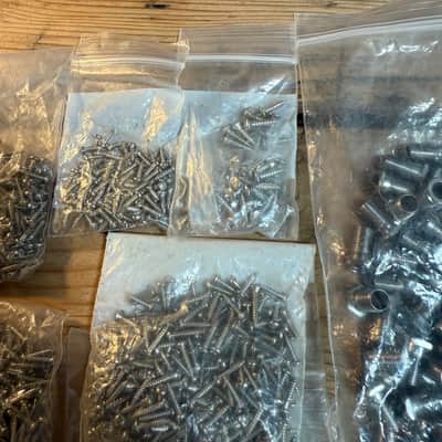 bulk lot of tuner threaded bushings machine head screws for luthier repairs C image 4