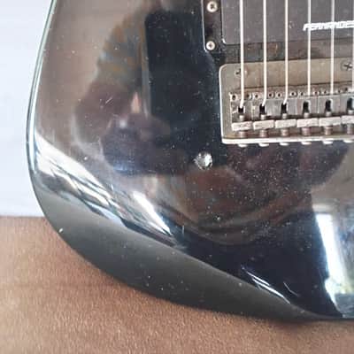 Fernandes MIJ Matsumoku 1980s gloss black Electric Guitar. Light weight only 6.9 lbs. image 3
