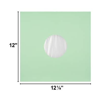 (100) 12" Mint Green Paper Plastic Record Heavyweight Polylined Inner Sleeves 12IAMG image 9