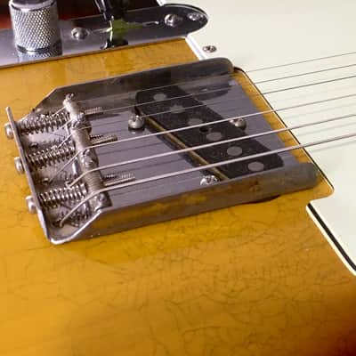 LEFTY! TL62 Vintage Custom Relic USA Double Bound Aged Sunburst Left Tele Guitar Kuwabara 7.7 lb HSC image 8