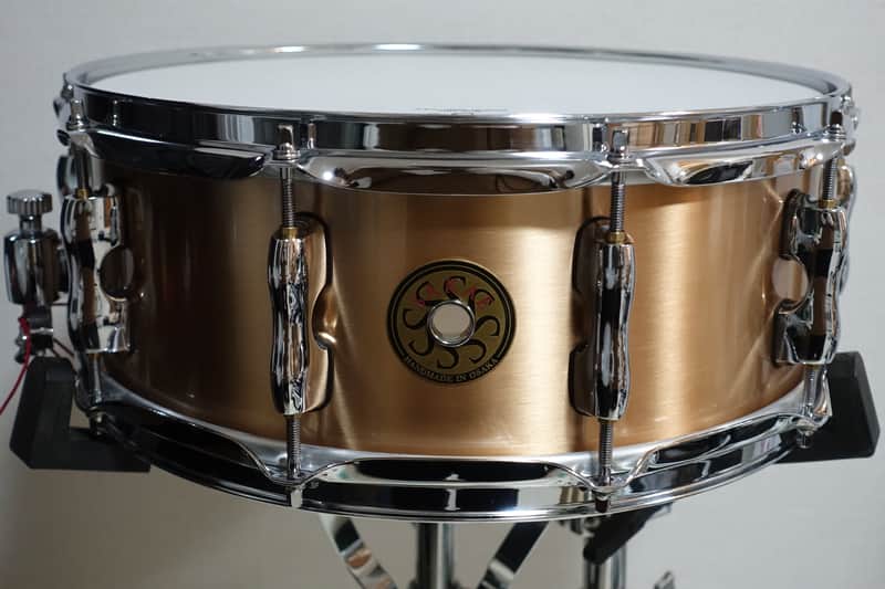 Sakae SDM1455PBJ 5.5x14" sand cast Phosphor bell Bronze Snare Drum image 1