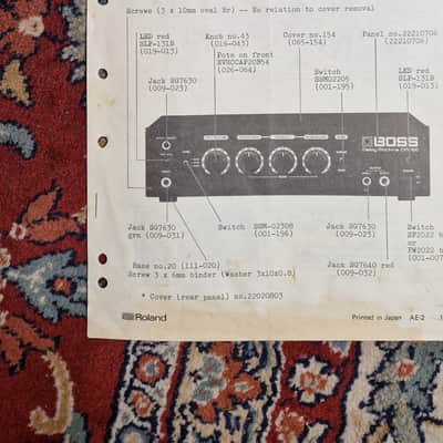 Boss DM 100 Schematics /Service Manual/ Service Notes Original image 1