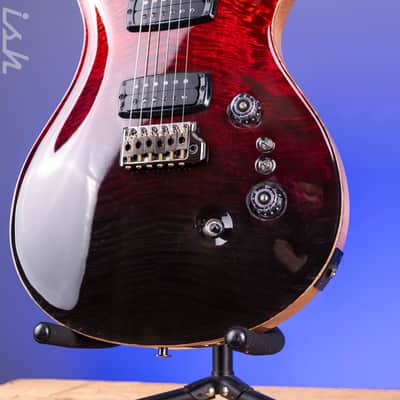 PRS Custom 24-08 Mango Top Limited Edition Fire Red / Gray Black Fade image 5