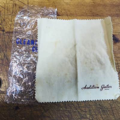 Vintage RARE 1960's Kawai Japan Audtion Guitar Cleaning Cloth Case Candy image 3