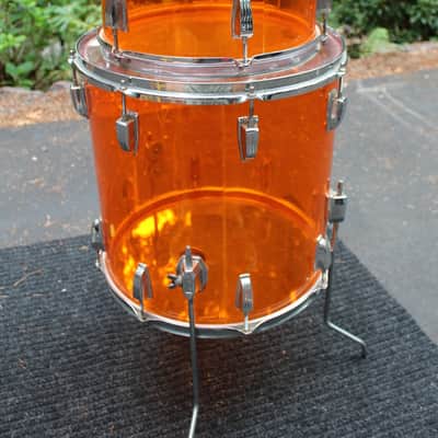 Ludwig Vistalite Toms 70's Amber image 7