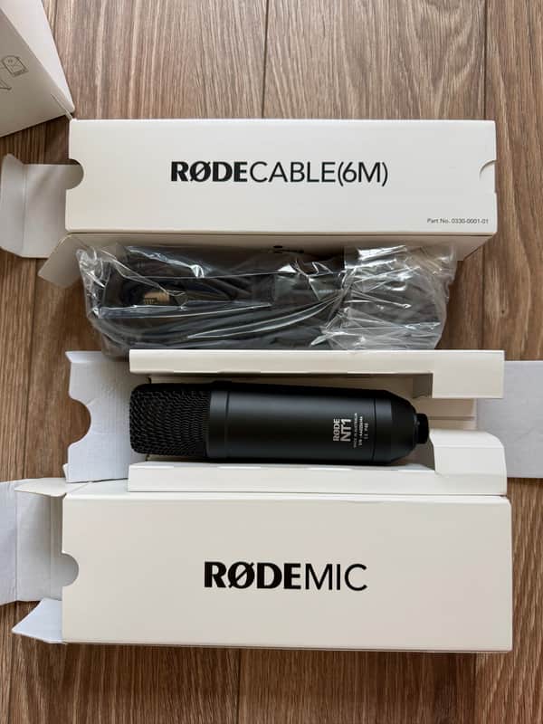 RØDE NT1 4th Gen Studio Microphone Kit with SM6, Pop Filter & XLR Cable image 1