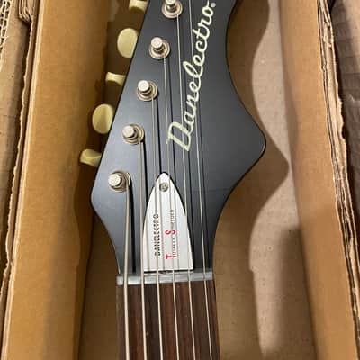 Mint NOS Danelectro Hornet Baritone — New Old Stock Dead on ‘67 Baritone Reissue — Factory Black, Jazzmaster Style image 4
