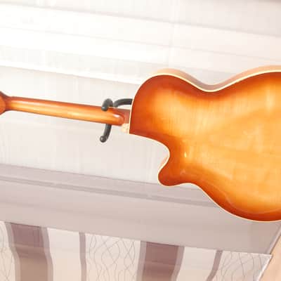 Astro solid and fully carved Semi Acoustic – 1960s German Vintage Archtop Jazz Guitar image 12