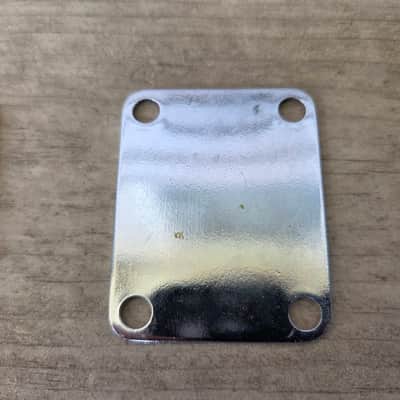 Vintage 1960 Fender Guitar / Bass Neck Plate w/ Original Screws! Stratocaster, Telecaster Part! image 3